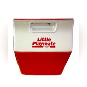 😎Vintage 1992 Red Little Playmate by Igloo Lunch Box Cooler in great condition